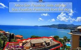 ATTICO SAN FAUSTINO 165 mq più 110 mq di terrazza- IN VILLA 700 ,VISTA MARE STREPITOSA-100 m dalla spiaggia-PARKING ESCLUSIVO-SKY,NETFLIX